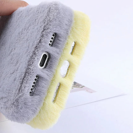 For iPhone 16 Pro Case Jade Fox Velvet Leather + PET Phone Protective Cover