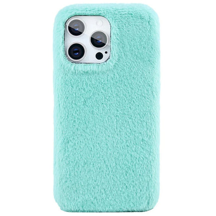 For iPhone 16 Pro Case Jade Fox Velvet Leather + PET Phone Protective Cover - Green