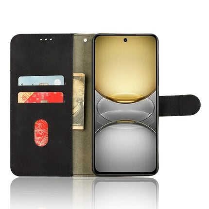 For Realme C75 Leather Case Skin Feel Anti Drop Wallet Flip Phone Cover