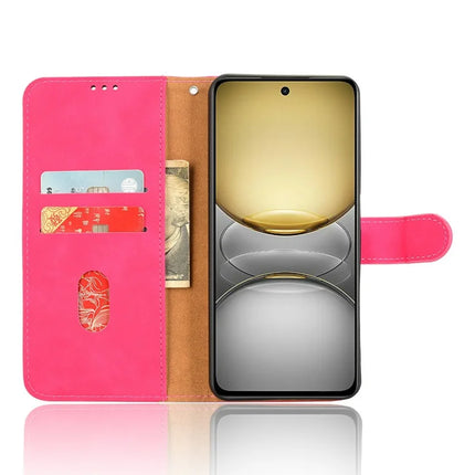 For Realme C75 Leather Case Skin Feel Anti Drop Wallet Flip Phone Cover