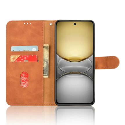 For Realme C75 Leather Case Skin Feel Anti Drop Wallet Flip Phone Cover