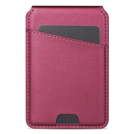 For iPhone 16 Plus Case Compatible with MagSafe Detachable Card Holder Kickstand Leather Phone Back Cover