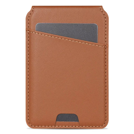 For iPhone 16 Plus Case Compatible with MagSafe Detachable Card Holder Kickstand Leather Phone Back Cover