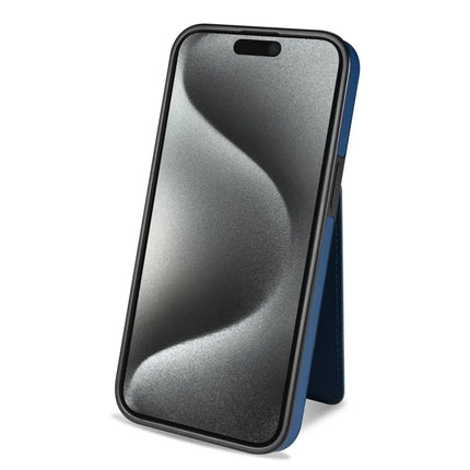 For iPhone 14 Case Compatible with MagSafe Detachable Card Holder Kickstand Leather Phone Back Cover