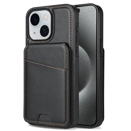 For iPhone 14 Case Compatible with MagSafe Detachable Card Holder Kickstand Leather Phone Back Cover
