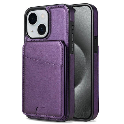 For iPhone 14 Case Compatible with MagSafe Detachable Card Holder Kickstand Leather Phone Back Cover