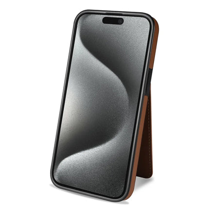 For iPhone 14 Case Compatible with MagSafe Detachable Card Holder Kickstand Leather Phone Back Cover