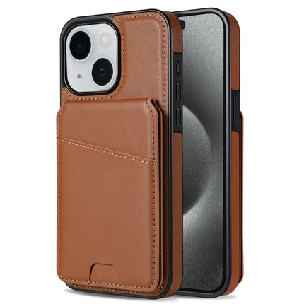 For iPhone 14 Case Compatible with MagSafe Detachable Card Holder Kickstand Leather Phone Back Cover