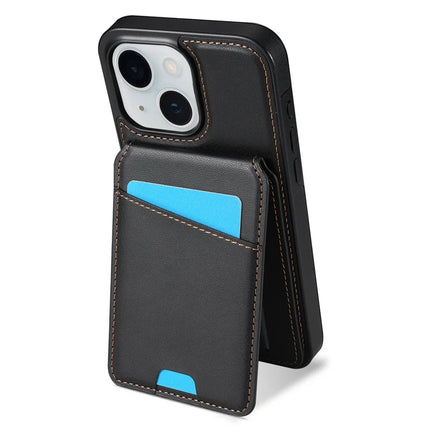 For iPhone 13 Case Compatible with MagSafe Detachable Card Holder Kickstand Leather Phone Back Cover