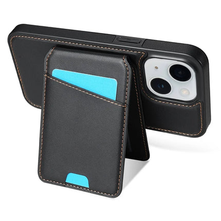 For iPhone 13 Case Compatible with MagSafe Detachable Card Holder Kickstand Leather Phone Back Cover