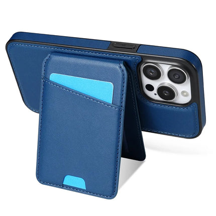 For iPhone 13 Pro Max Case Compatible with MagSafe Detachable Card Holder Kickstand Leather Phone Back Cover