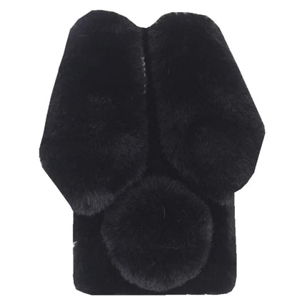 For Samsung Galaxy A36 5G Case Bunny Ears Furry Soft TPU Protective Phone Cover