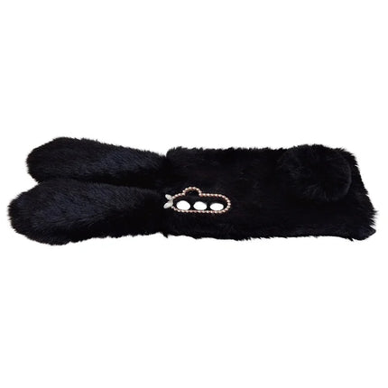 For Samsung Galaxy A36 5G Case Bunny Ears Furry Soft TPU Protective Phone Cover