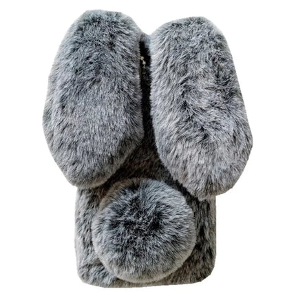 For Samsung Galaxy A36 5G Case Bunny Ears Furry Soft TPU Protective Phone Cover