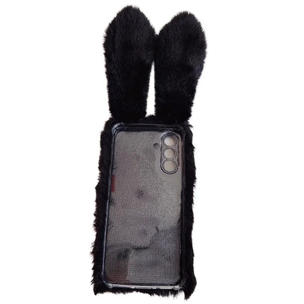 For Samsung Galaxy A36 5G Case Bunny Ears Furry Soft TPU Protective Phone Cover