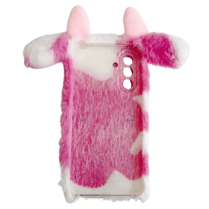 For Samsung Galaxy A36 5G Case Fluffy Cows Ear Soft TPU Protective Phone Cover