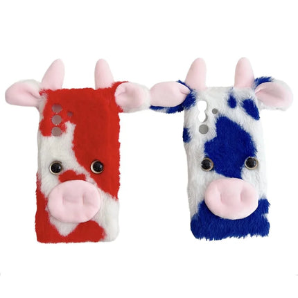 For Samsung Galaxy A36 5G Case Fluffy Cows Ear Soft TPU Protective Phone Cover