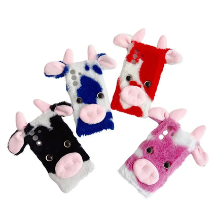 For Samsung Galaxy A36 5G Case Fluffy Cows Ear Soft TPU Protective Phone Cover