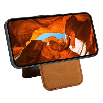 ESEBLE E2 For iPhone 16 Pro Max Magnetic Case RFID Blocking Retro Leather Back Cover with Detachable Card Holder
