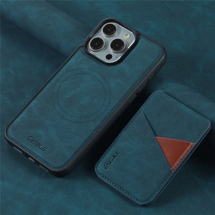ESEBLE E2 For iPhone 16 Pro Max Magnetic Case RFID Blocking Retro Leather Back Cover with Detachable Card Holder