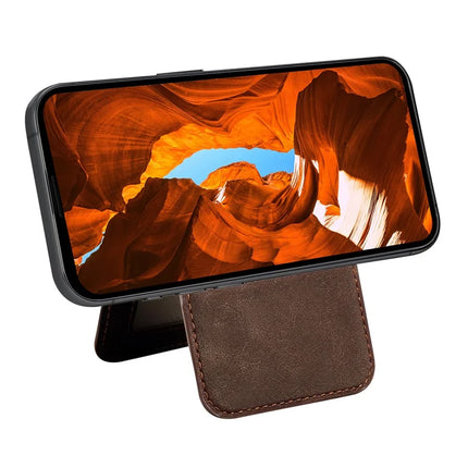 ESEBLE E2 For iPhone 16 Pro Max Magnetic Case RFID Blocking Retro Leather Back Cover with Detachable Card Holder