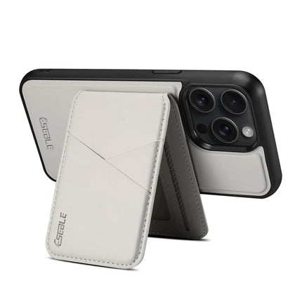 ESEBLE E3 For iPhone 15 Pro Max Magnetic Case with Detachable Card Holder Leather + TPU RFID Blocking Phone Cover