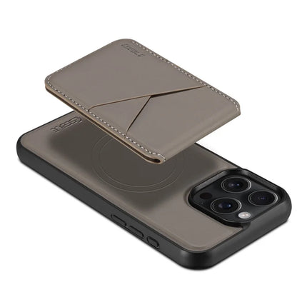 ESEBLE E3 For iPhone 15 Pro Max Magnetic Case with Detachable Card Holder Leather + TPU RFID Blocking Phone Cover