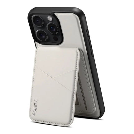 ESEBLE E3 For iPhone 16 Pro Max Magnetic Case with Detachable Card Holder Leather + TPU RFID Blocking Phone Cover