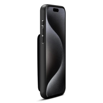 ESEBLE E3 For iPhone 16 Pro Max Magnetic Case with Detachable Card Holder Leather + TPU RFID Blocking Phone Cover