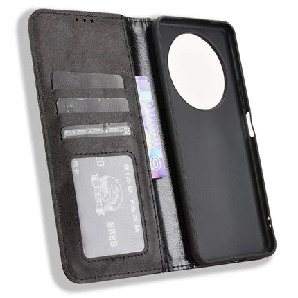 For Honor X9c Smart 5G / X60 5G Leather Case Wallet Stand Retro Texture Phone Cover