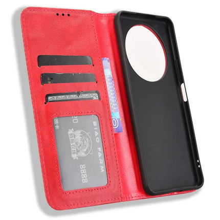 For Honor X9c Smart 5G / X60 5G Leather Case Wallet Stand Retro Texture Phone Cover