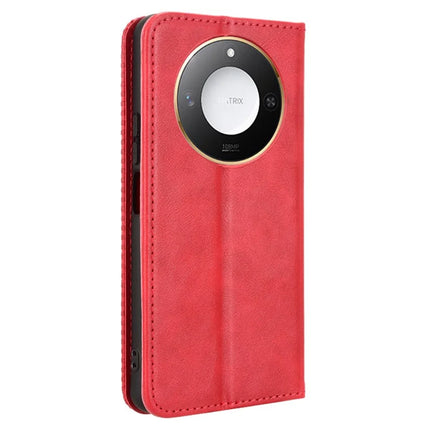 For Honor X9c Smart 5G / X60 5G Leather Case Wallet Stand Retro Texture Phone Cover