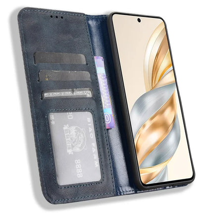 For Honor X9c Smart 5G / X60 5G Leather Case Wallet Stand Retro Texture Phone Cover