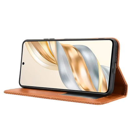 For Honor X9c Smart 5G / X60 5G Leather Case Wallet Stand Retro Texture Phone Cover