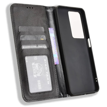 For Realme C75 Leather Case Wallet Stand Retro Texture Phone Cover