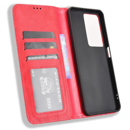 For Realme C75 Leather Case Wallet Stand Retro Texture Phone Cover