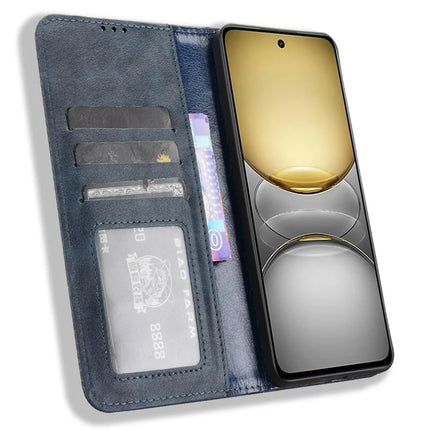 For Realme C75 Leather Case Wallet Stand Retro Texture Phone Cover