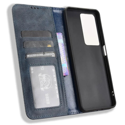 For Realme C75 Leather Case Wallet Stand Retro Texture Phone Cover