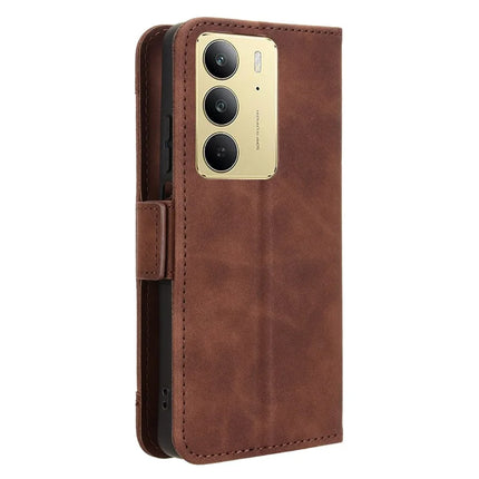 For Realme C75 Leather Case Phone Wallet Cover with Multiple Card Slots