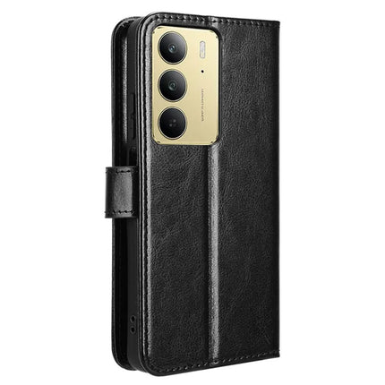 For Realme C75 Case Crazy Horse Texture PU Leather Phone Wallet Cover