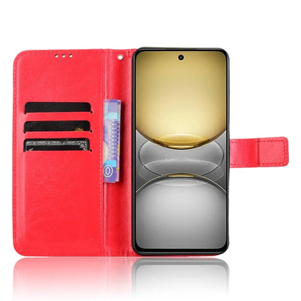 For Realme C75 Case Crazy Horse Texture PU Leather Phone Wallet Cover