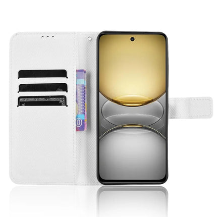 For Realme C75 Case PU Leather Diamond Texture Wallet Phone Cover