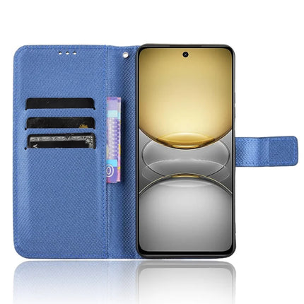 For Realme C75 Case PU Leather Diamond Texture Wallet Phone Cover