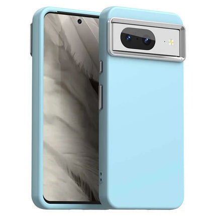 For Google Pixel 8 Case TPU + TPE Anti Drop Protection Phone Cover - Blue