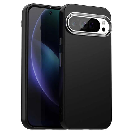 For Google Pixel 9 / 9 Pro Case TPU + TPE Anti Drop Protection Phone Cover - Black