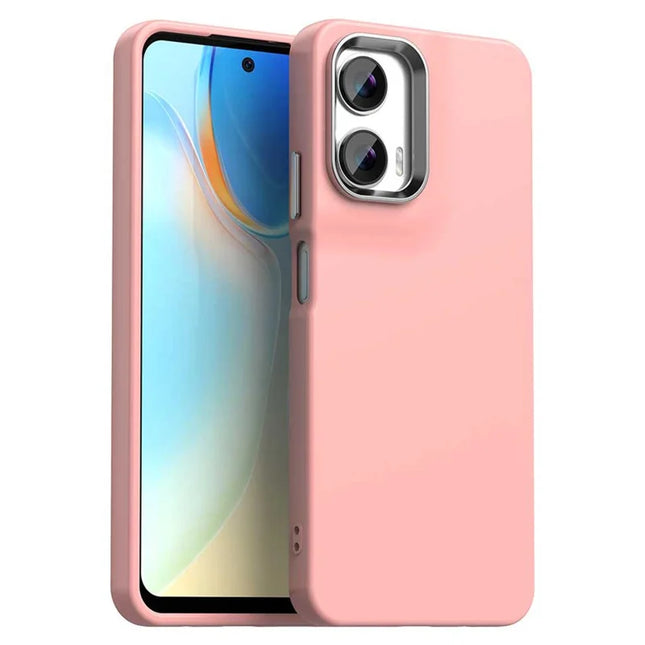For Motorola Moto G35 5G Case TPU + TPE Anti Drop Protection Phone Cover - Pink