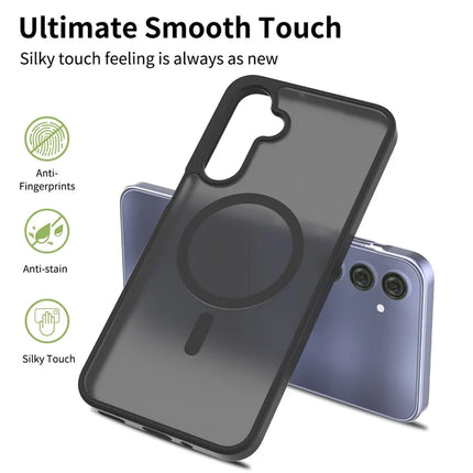 For Samsung Galaxy A16 5G / A16 4G Case Compatible with MagSafe TPU Frame Acrylic Back Phone Cover Skin Touch