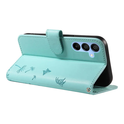 For Samsung Galaxy A15 5G Leather Case Wallet Phone Cover Dandelion Imprint