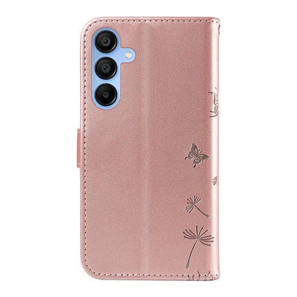 For Samsung Galaxy A15 5G Leather Case Wallet Phone Cover Dandelion Imprint