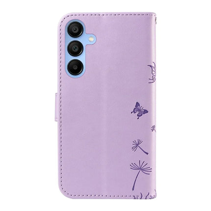 For Samsung Galaxy A15 5G Leather Case Wallet Phone Cover Dandelion Imprint